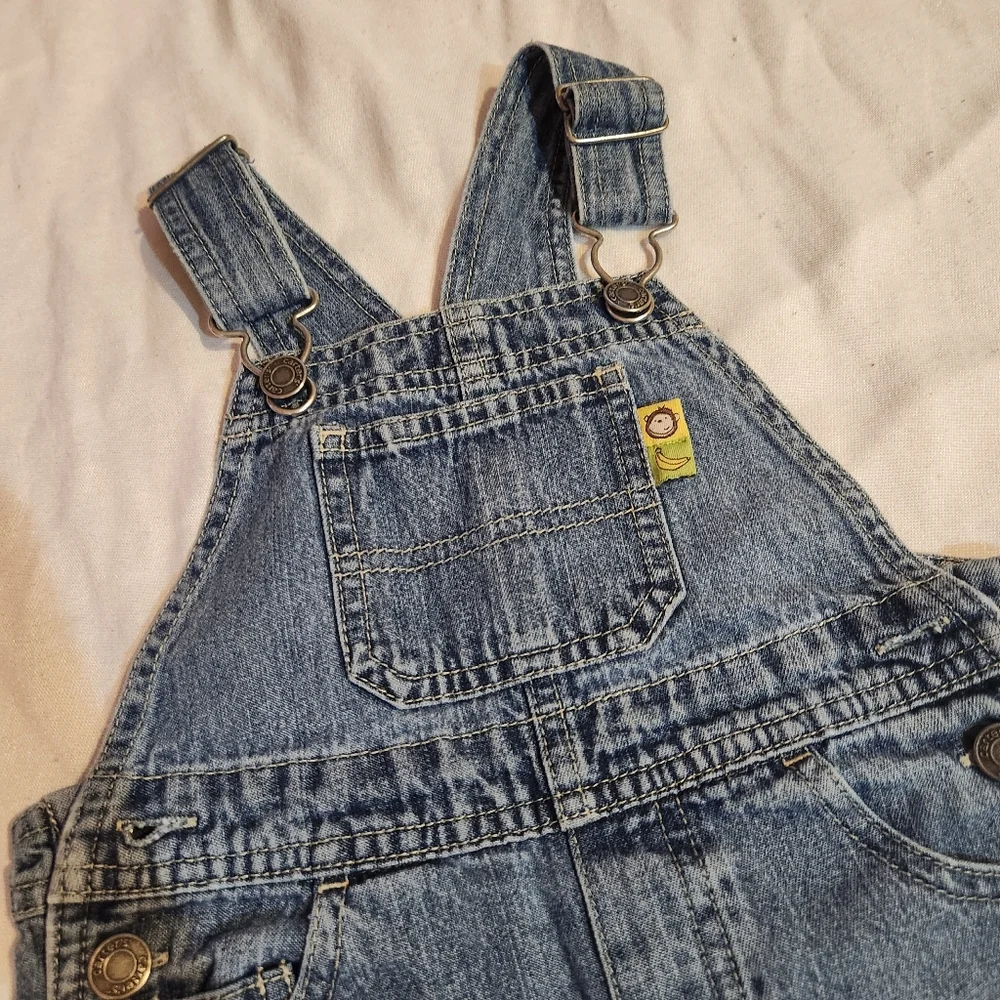 Carter’s Denim Overalls 18 Months Monkey Embroidered Baby